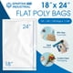 thumbnail image 2 of Bolsas de polietileno Spartan Industrial, 18 x 24 cm, 500 unidades, 1,1 mil, transparentes, 2 of 7