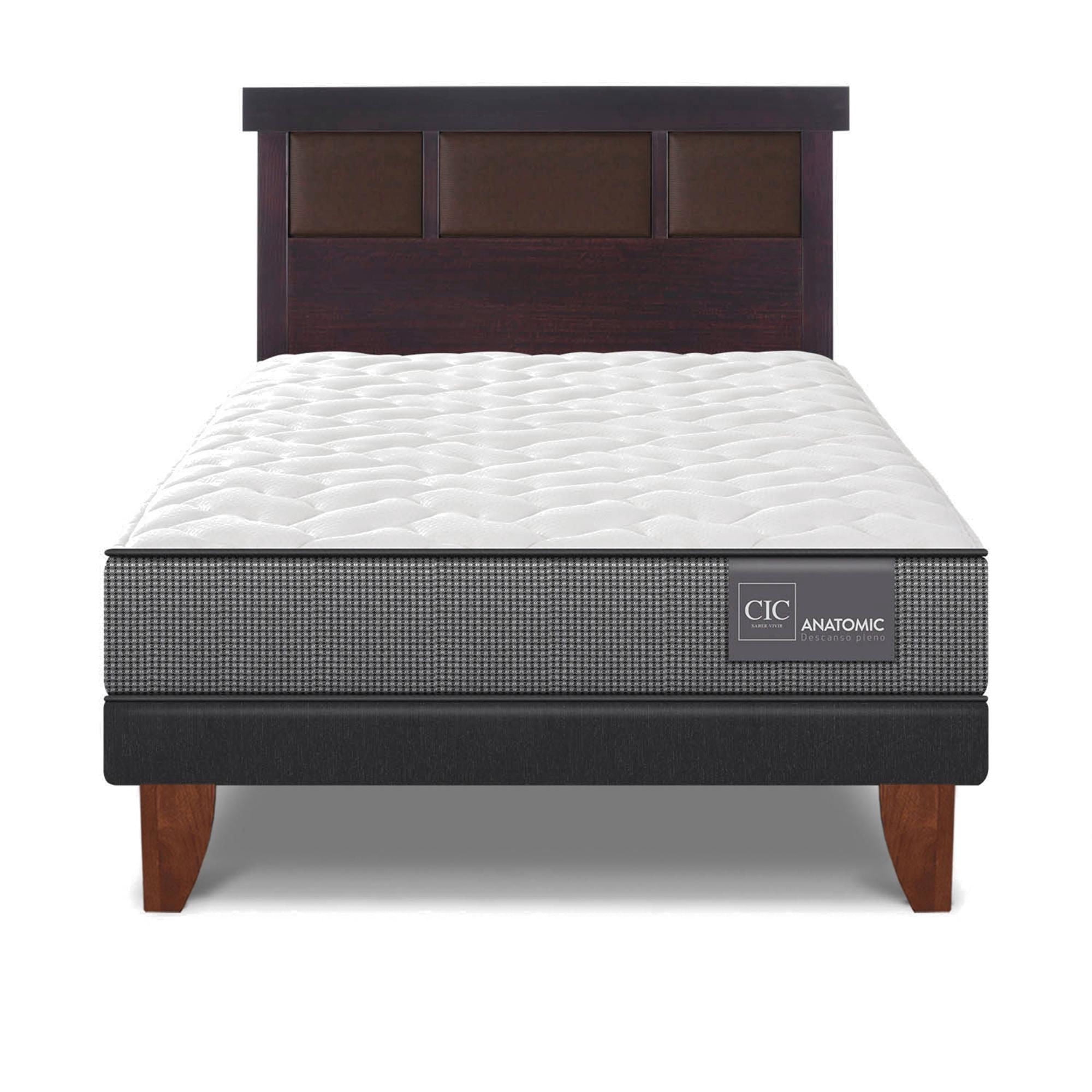 Cama Europea Anatomic 1.5 Plaza Base Normal