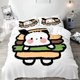 thumbnail image 1 of v2973 Bed Sheets Cute Pochacco Bedding Set, Cartoon Fashion Print Duvet Cover Pillow Cover, Home Bedroom comforter sets, Gifts for Kids and Adult 3-Piece Bedding Set (1 Duvet Cover + 2 Pillow Shams) B, 1 of 5