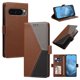 thumbnail image 1 of Funda Cartera Tricolor para Google Pixel 10 Pro XL 5G con Soporte, Marrón, 1 of 6