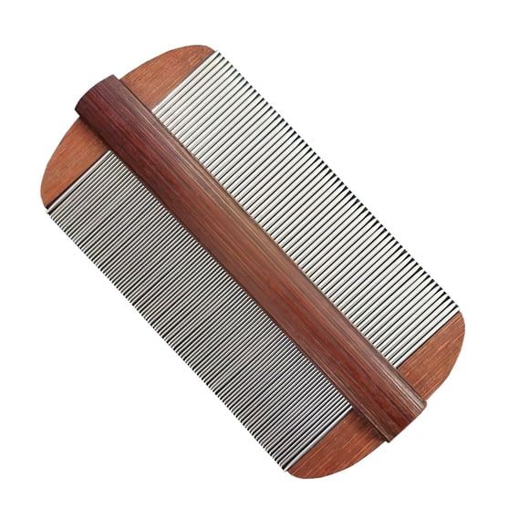 Peine de Acero Inoxidable Vivificenca 10 cm Doble Cara