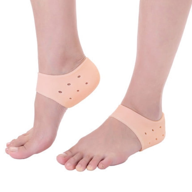 Almohadilla de talón de silicona, almohadilla de talón, copa de talón de gel, adecuada para fascitis plantar, ampollas, pies partidos