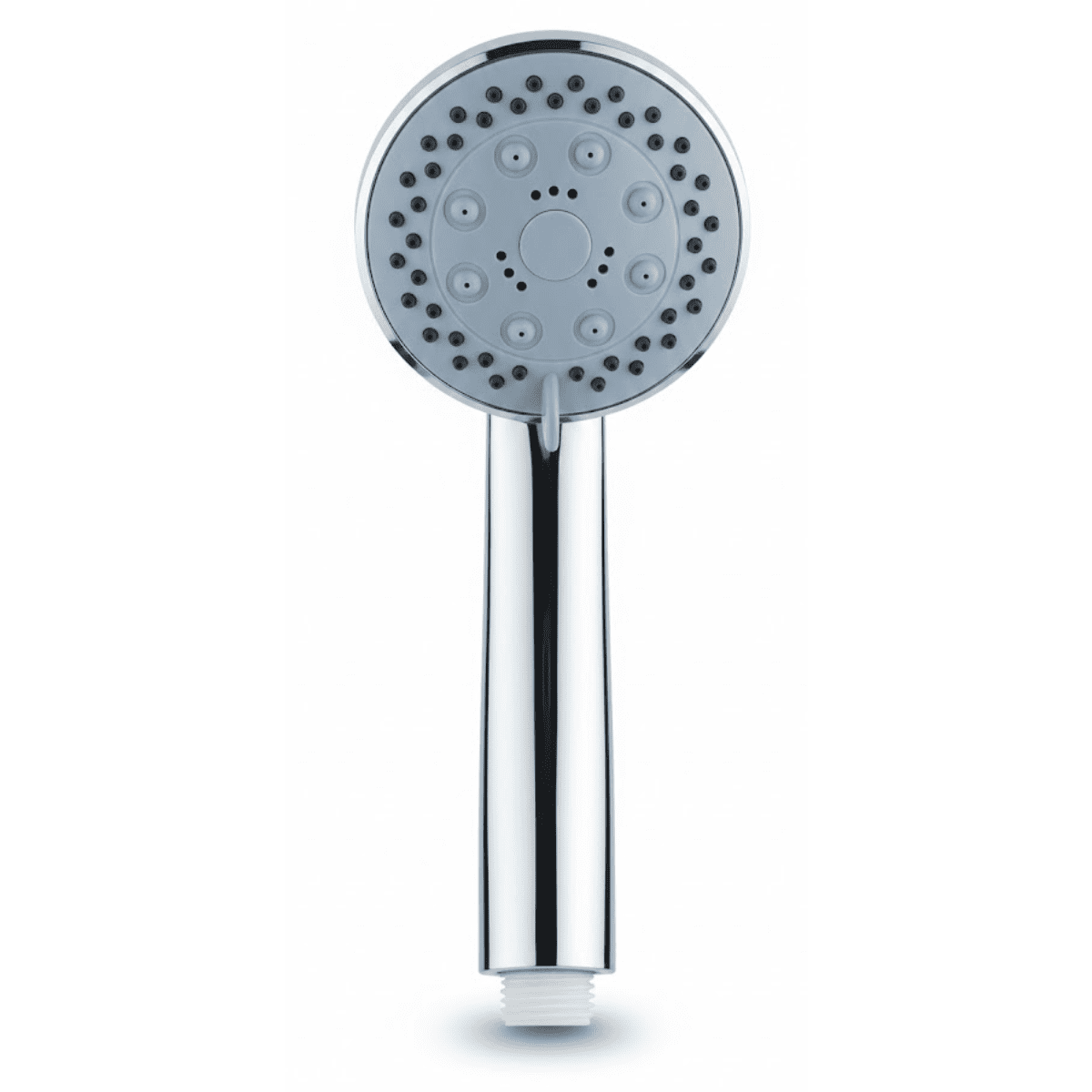 Genérica - Mango Cabezal Ducha Plateado Circular Alta Presión Antisarro