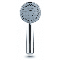 Genérica - Mango Cabezal Ducha Plateado Circular Alta Presión Antisarro