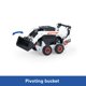 thumbnail image 4 of Minicargadora Ertl Bobcat S76 de juguete, escala 1/64, 16424, 4 of 6