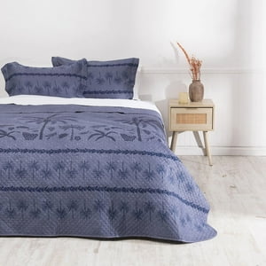 Mashini - Quilt Cordoba Estampada 2 P Vegetacion