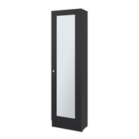 Fmfurniture - Closet 1 Puerta Con Espejo 180,1X49,1X30,2 Cm Negro