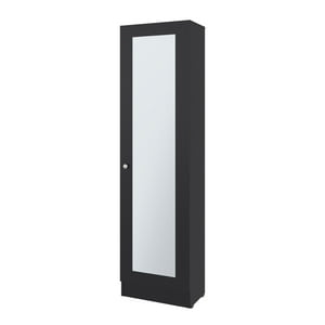 Fmfurniture - Closet 1 Puerta Con Espejo 180,1X49,1X30,2 Cm Negro
