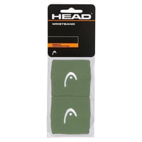 Muñequera Head 2.5'' Verde X2 Tenis/Padel