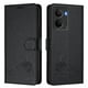 thumbnail image 2 of Funda tipo cartera FOXDOCK para Realme P3 5G con soporte, ranuras, RFID, diseño de gato, 2 of 5