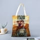 thumbnail image 2 of Iyanu Bolso de tela con estampado de lienzo para mujer, bolsa de compras reutilizable y estética, con cremallera interior, regalo para mujer,40*40cm., 2 of 6