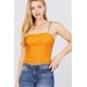 thumbnail image 1 of Top Camisola de Malla con Tirantes Elásticos, Cuello en V y Detalle Fruncido, 1 of 5