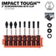 thumbnail image 5 of Juego de brocas Bosch CCSV208 de 8 piezas Impact Tough con funda personalizada, 5 of 9