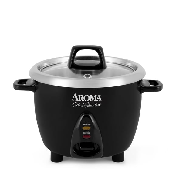 Hervidor de arroz Aroma Housewares Select, acero inoxidable, 1,2 L, ARC-753SGB