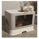thumbnail image 5 of Arenero Cerrado Para Gatos Belug Baño Sanitario Con Base Movil Color Gris, 5 of 5