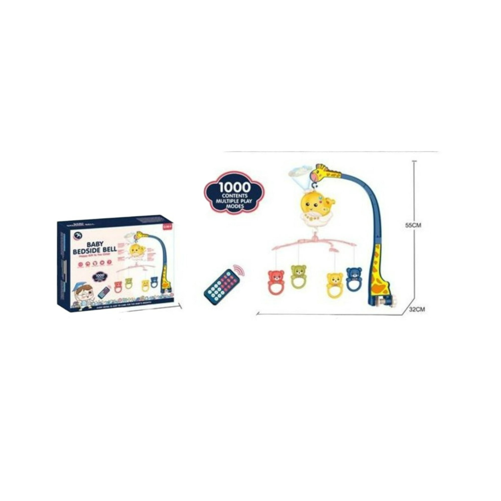 Genérico - Móvil De Cuna Musical Sonajero Bebé Proyector Luz - Control