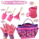 thumbnail image 2 of Juego de herramientas de jardinería Fuzzy Pixie Kids con guantes, regadera, 2 of 9