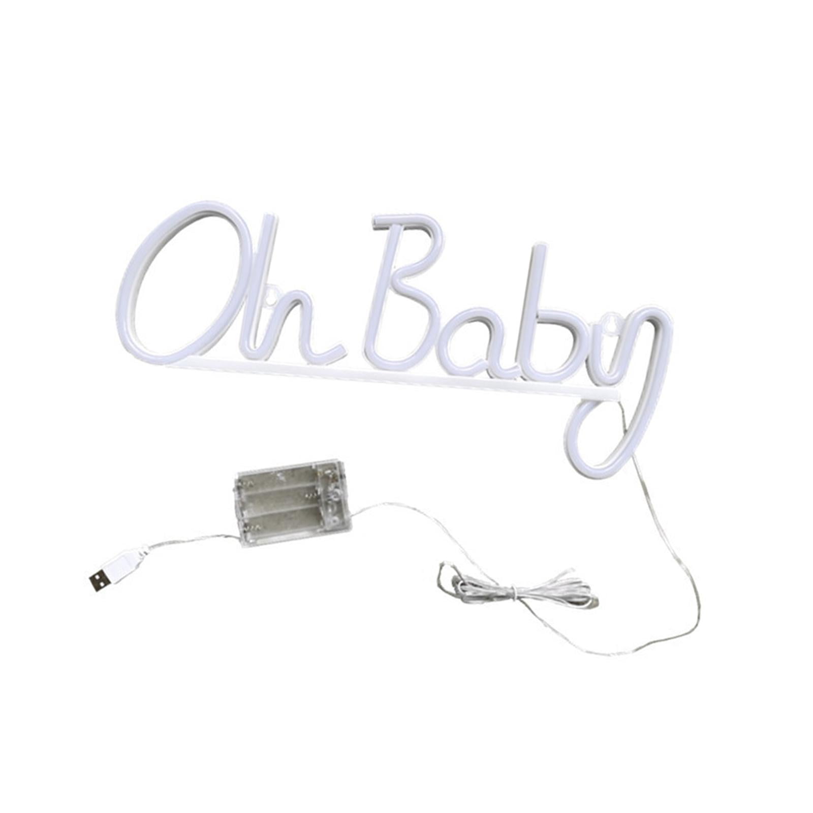 Magideal - Letreros De Neón Para Decoración De Pared, Letrero Creativo Colgante, Luz Led Nocturna Para Decoración De Pared, Adorno, Foto De Habitación, Accesorio , Rosado