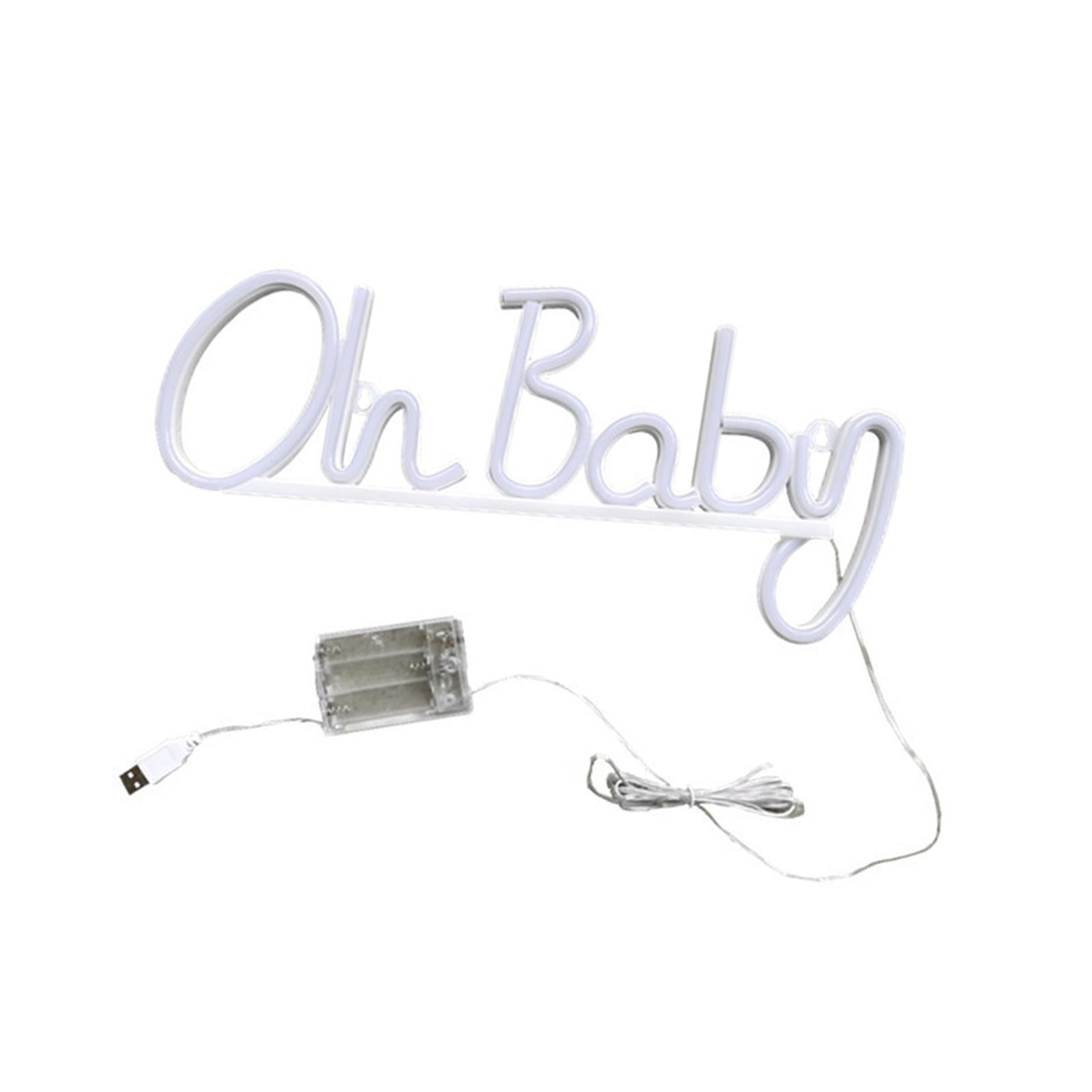 Magideal - Letreros De Neón Para Decoración De Pared, Letrero Creativo Colgante, Luz Led Nocturna Para Decoración De Pared, Adorno, Foto De Habitación, Accesorio , Rosado