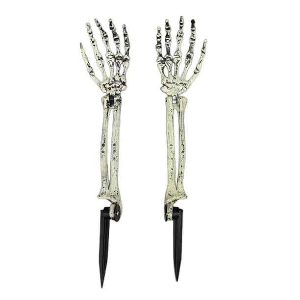 Decoraciones de Halloween Esqueleto Brazo Estaca Accesorios de terror Atmósfera Decorativa Multifuncional Decoración de Halloween para fiesta Patio de