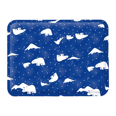 Ioensy - Almohadilla Para Dormir, Alfombrilla Para Gatos, Alfombrilla Impermeable Para Perros, Alfombrilla De Refrigeración Para Coche, Sofá Al Aire Libre, 60Cm X 90Cm, Azul Oscuro