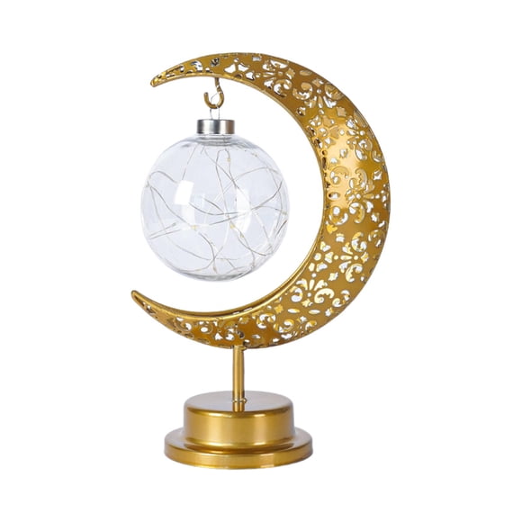 Hierro Eid Moon Light Ramadan Mubarak Decoraciones Para La Luz De La Oficina De La Ventana Del Hogar