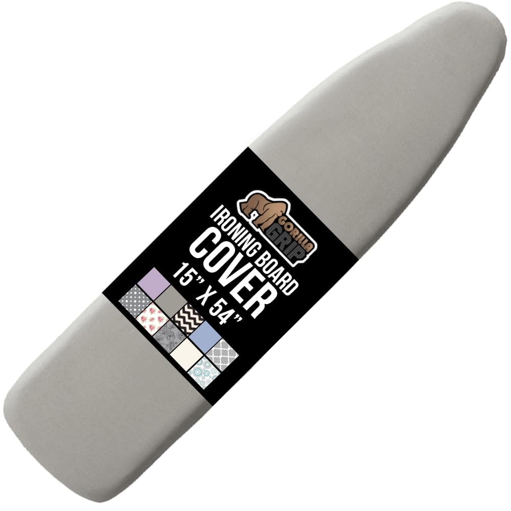 Gorilla Grip - Funda Para Tabla De Planchar Con Revestimiento De Silicona Color Plateado