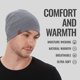 thumbnail image 3 of Gorro ACUSHLA de Lana Merino Tejido Unisex Gris Medio, 3 of 7