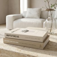 Libros Decorativos Zicoto, Set De 2 Cajas De Almacenamiento Falsas