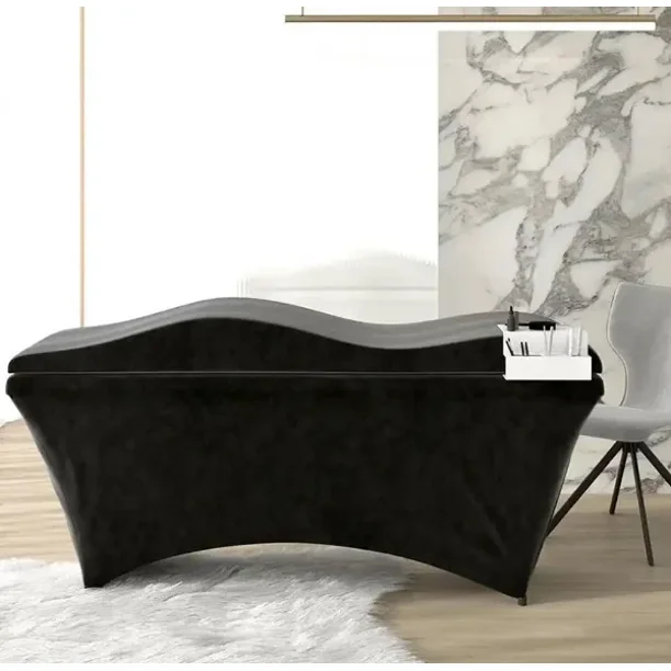 OEM Memory Foam Curved Topper Lash Bed customize Mattress Velvet Lash Extension Bed Beauty Spa Massage Eyelash Mattress Topper