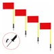 thumbnail image 1 of Pack 4 Banderines Córner Rojos Fútbol 1,5 m Bastón con Estaca, 1 of 3