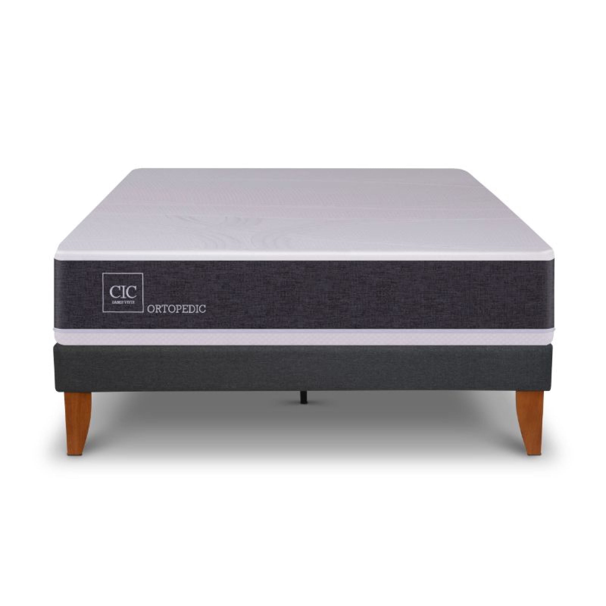 Cama Europea Curve New Ortopedic 1.5 Plaza Base Normal
