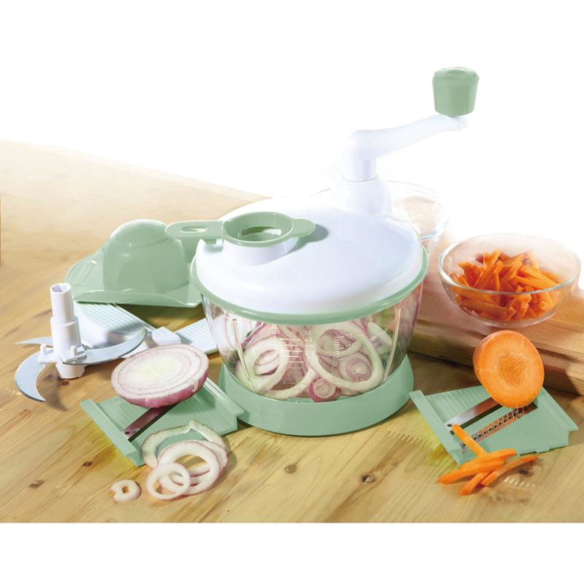 Picadora Manual de Verduras 1 Pieza Plástico Verde