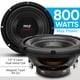thumbnail image 3 of Subwoofer Para Coche Plpw8d Bobina De Voz Dual De 8 Pulgadas Y 800 W De Potencia, 3 of 8