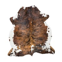 Alfombra De Piel De Vaca Hides Bazaar, Piel De Vaca Auténtica, 180 X 180 A 210 Cm, Color Marrón