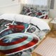 thumbnail image 1 of Captain AmericaCartoon Collection 3-Piece Comforter Set, Personalized Bedding Decor for Kids And Teens Bed Sheets, 1 of 5