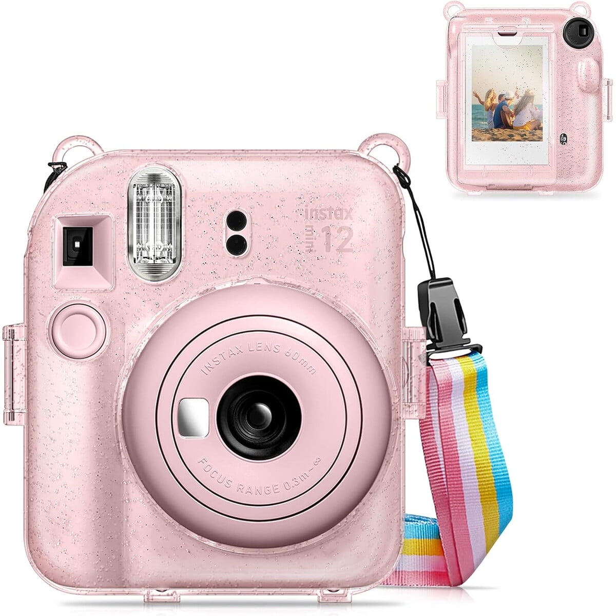 Funda Fintie Transparente Para Fujifilm Instax Mini 12 Pvc