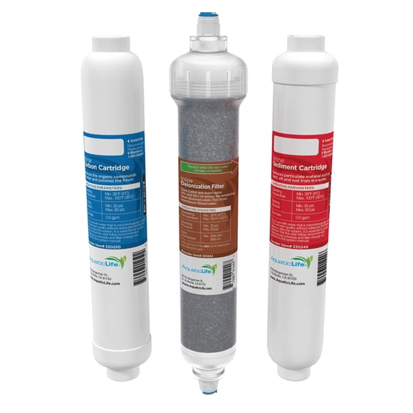 Paquete de cartuchos de filtro de agua Aquatic Life RO Buddie