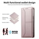thumbnail image 3 of Funda tipo cartera con bloqueo RFID para Samsung Galaxy S23 FE cubierta magnética de cuero con tapa y soporte Rosa, 3 of 6