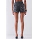 thumbnail image 4 of Shorts CCwholesalesclothings Mini Rasgados Cintura Alta Cierre Frontal Dobladillo Deshilachado Negro, 4 of 5