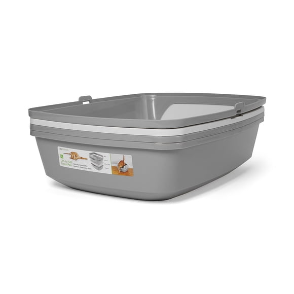 So Phresh de Petco Gris y Blanco Arenero con Sistema de Tamizado Elevado X‑Grande 56,9 cm L x 42,9 cm W x 26,9 cm H