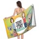 thumbnail image 4 of Teeny y Tiny Toalla de playa de secado rápido con diseño temático, regalo para mujeres y niñas, ideal para cumpleaños, fans, amantes de la música, uso en la playa o al aire libre, 78 × 150 cm, 4 of 6