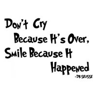 Rienda Libre Graphics - Decomural Smile Because It Happened Dr Seuss Ws-35746