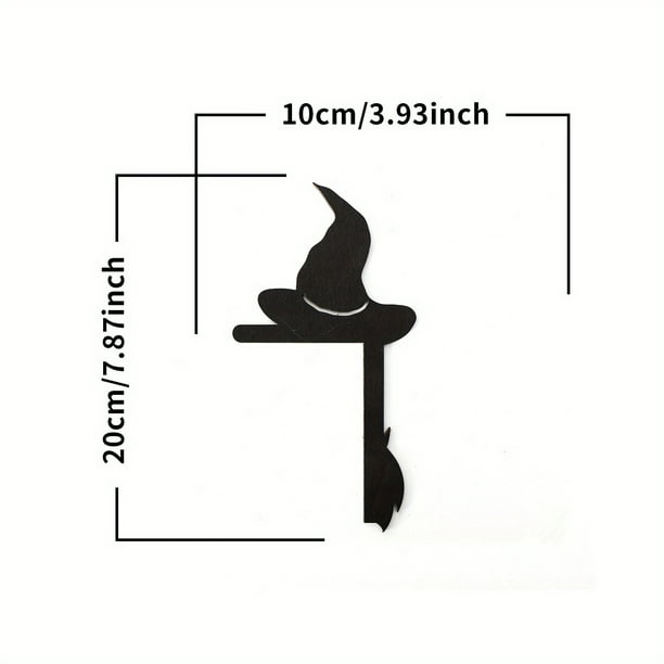 1pc, Spooky Halloween Door Frame Decoration - Witch Skull, Ghost, Pumpkin, Cat Hat - Perfect for Corner Decoration