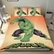 thumbnail image 1 of Hulk Conjunto de sábanas temático, trío de piezas, cómodo y amigable con la piel, diseño único, regalo de decoración para el hogar para familiares, amigos y fans, 90 cm * 190 cm, 1 of 6