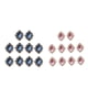 thumbnail image 1 of Adornos Para álbumes De Recortes Con Botones Y Cuentas Traseras Planas De Diamantes De Imitación, Color Rosa Y Azul, 1 of 2
