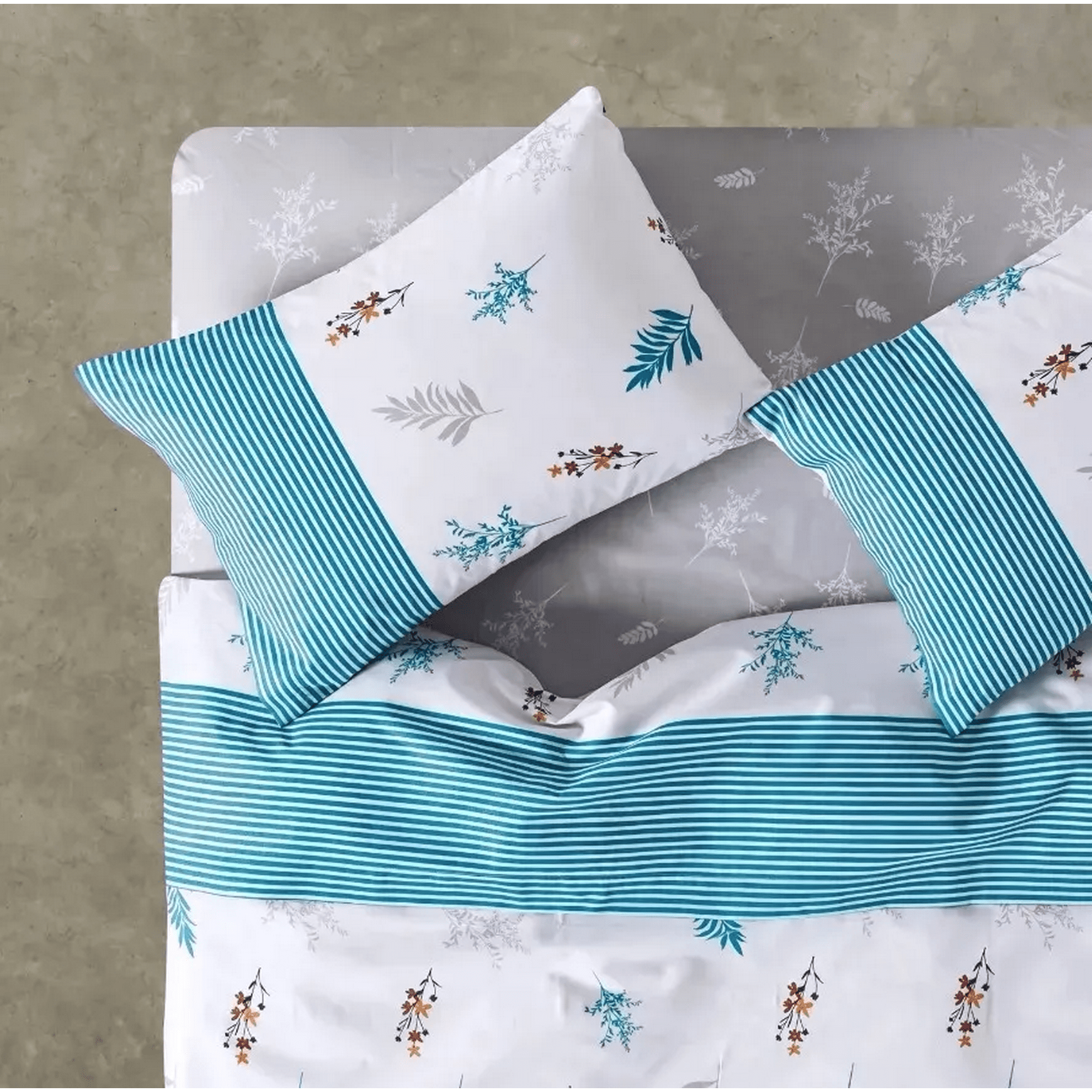 Genérico - Combo Sabanas Cannon 2 Plazas 144 Hilos Y 2 Almohadas Almond