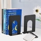 thumbnail image 3 of Porta libros JIKIOU de 6 piezas, metal negro, 17 cm, 3 of 7