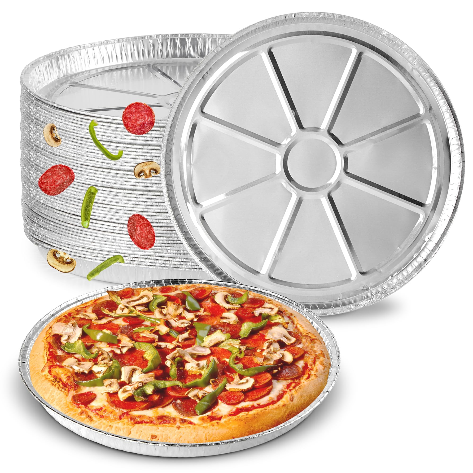Moldes Para Pizza Stock Your Home (aluminio, 30 Cm, 25 Unidades)