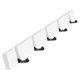 thumbnail image 1 of Gancho de madera montado en la pared plegable Ropa Ropa Colgador de toalla Blanco 5 ganchos, 1 of 5